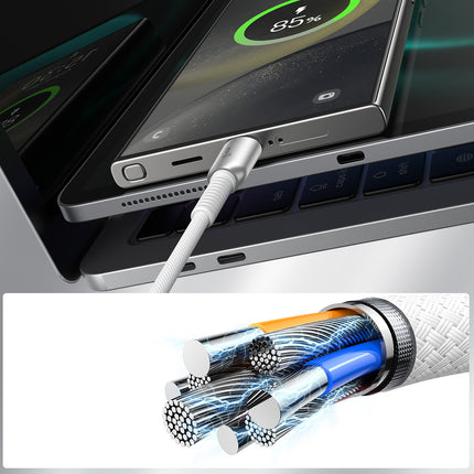 JOYROOM Cutting-Edge Series 3A USB-A - USB-C cable 1.2m - gray – image 11