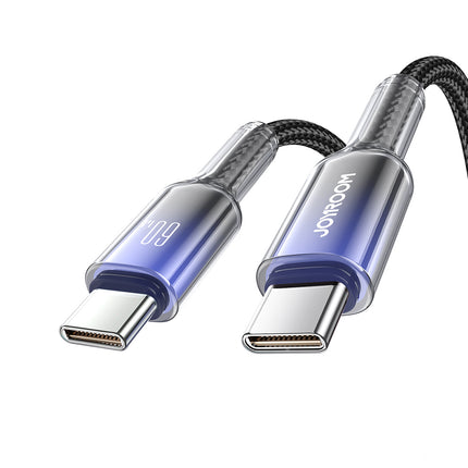 JOYROOM Crystal-Clear Series 60W USB-C - USB-C cable 1.2m - black – image 2