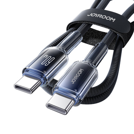 JOYROOM Crystal-Clear Series 60W USB-C - USB-C cable 1.2m - black – image 5