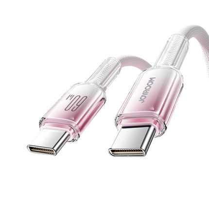 JOYROOM Crystal-Clear Series 60W USB-C - USB-C cable 1.2m - white – image 2