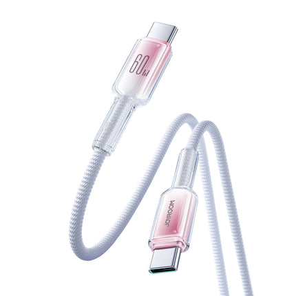 JOYROOM Crystal-Clear Series 60W USB-C - USB-C cable 1.2m - white – image 3