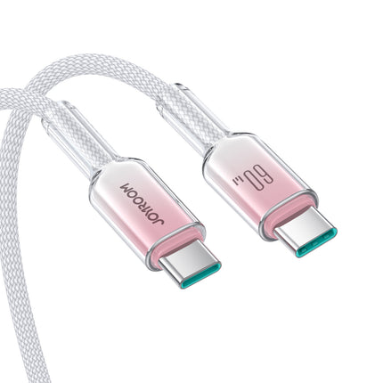 JOYROOM Crystal-Clear Series 60W USB-C - USB-C cable 1.2m - white – image 7