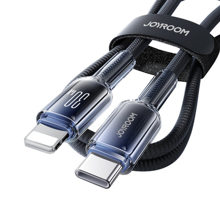 JOYROOM Crystal-Clear Series 30W USB-C - iPhone Lightning cable 1.2m - black – image 5