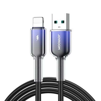JOYROOM Crystal-Clear Series 3A USB-A - iPhone Lightning cable 1.2m - black
