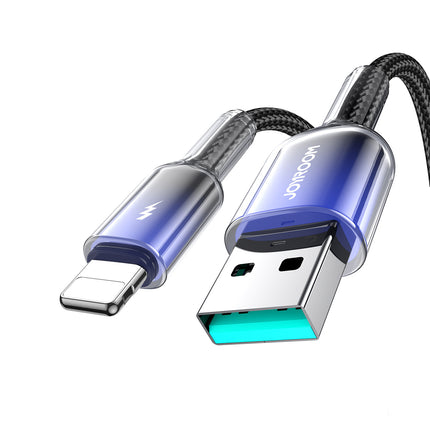 JOYROOM Crystal-Clear Series 3A USB-A - iPhone Lightning cable 1.2m - black – image 2