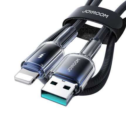 JOYROOM Crystal-Clear Series 3A USB-A - iPhone Lightning cable 1.2m - black – image 5