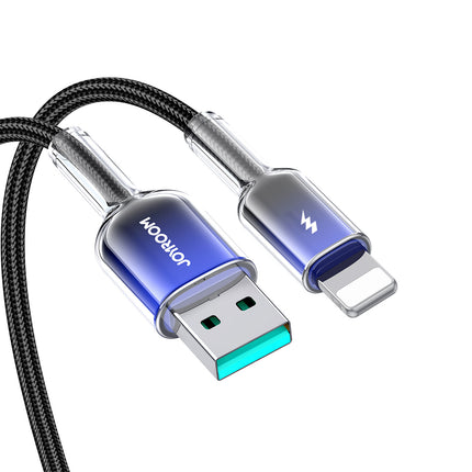 JOYROOM Crystal-Clear Series 3A USB-A - iPhone Lightning cable 1.2m - black – image 7
