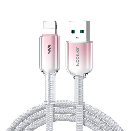 JOYROOM Crystal-Clear Series 3A USB-A - iPhone Lightning cable 1.2m - white