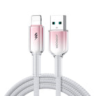 JOYROOM Crystal-Clear Series 3A USB-A - iPhone Lightning cable 1.2m - white