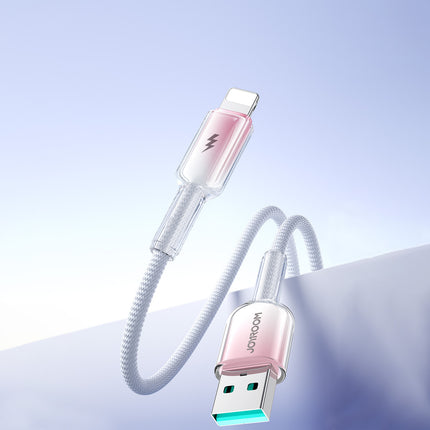 JOYROOM Crystal-Clear Series 3A USB-A - iPhone Lightning cable 1.2m - white – image 10