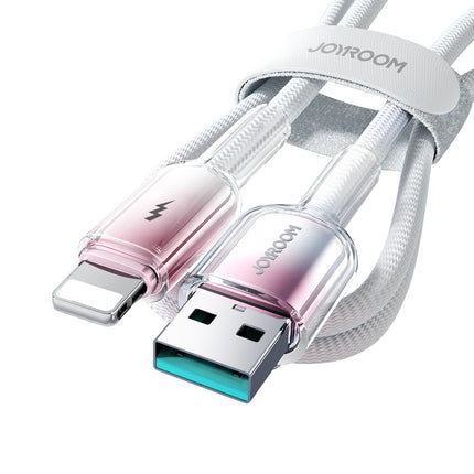JOYROOM Crystal-Clear Series 3A USB-A - iPhone Lightning cable 1.2m - white – image 5