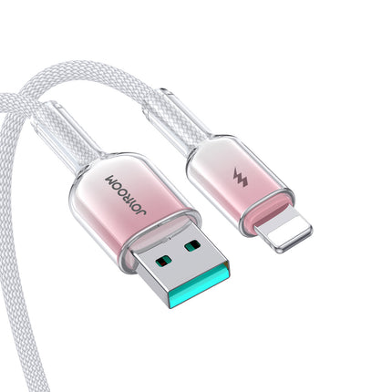 JOYROOM Crystal-Clear Series 3A USB-A - iPhone Lightning cable 1.2m - white – image 7