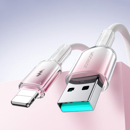JOYROOM Crystal-Clear Series 3A USB-A - iPhone Lightning cable 1.2m - white – image 9