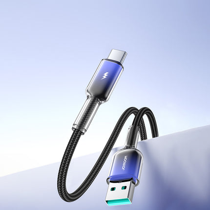 JOYROOM Crystal-Clear Series 60W USB-C - USB-C cable 1.2m - black – image 21