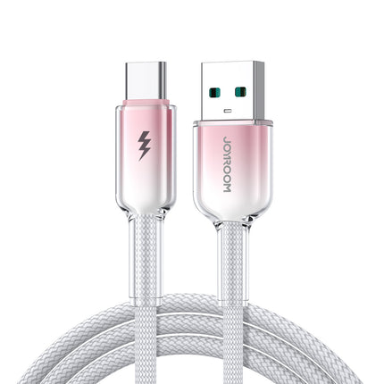 JOYROOM Crystal-Clear Series 3A USB-A - USB-C cable 1.2m - white