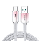 JOYROOM Crystal-Clear Series 3A USB-A - USB-C cable 1.2m - white