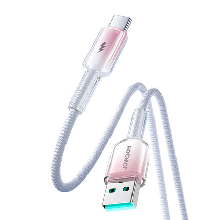 JOYROOM Crystal-Clear Series 3A USB-A - USB-C cable 1.2m - white – image 3