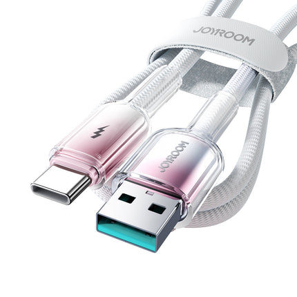 JOYROOM Crystal-Clear Series 3A USB-A - USB-C cable 1.2m - white – image 5