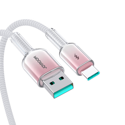 JOYROOM Crystal-Clear Series 3A USB-A - USB-C cable 1.2m - white – image 7