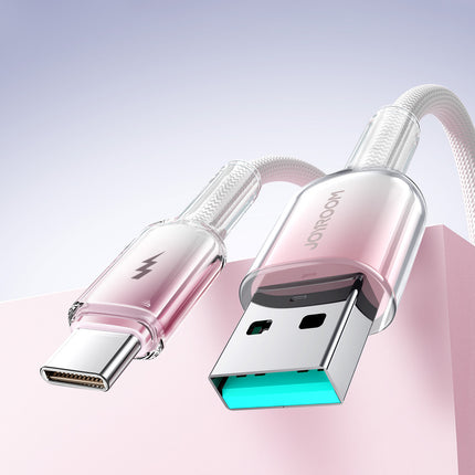 JOYROOM Crystal-Clear Series 3A USB-A - USB-C cable 1.2m - white – image 9