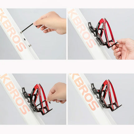 ROCKBROS Bicycle bottle holder - black and red – image 8
