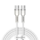BASEUS Cable USB-C - USB-C Series Metal Data PD QC SCP 100W 5A 1m - white