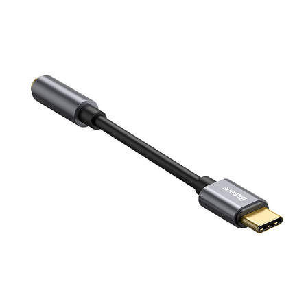 BASEUS USB-C headphone adapter - mini jack 3.5mm DAC 24 bit 48KHz - gray – image 3