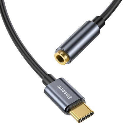 BASEUS USB-C headphone adapter - mini jack 3.5mm DAC 24 bit 48KHz - gray – image 4