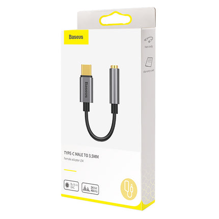 BASEUS USB-C headphone adapter - mini jack 3.5mm DAC 24 bit 48KHz - gray – image 6