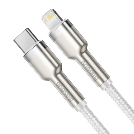BASEUS iPhone USB-C cable - Lightning Series Metal Data 20W PD 2m - white – image 2