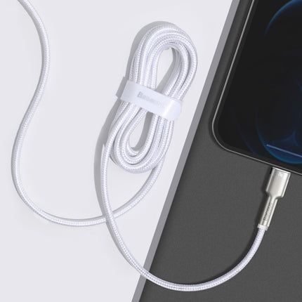 BASEUS iPhone USB-C cable - Lightning Series Metal Data 20W PD 2m - white – image 8