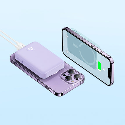BASEUS Magnetic induction powerbank 10000mAh 20W + USB-C cable - purple – image 10