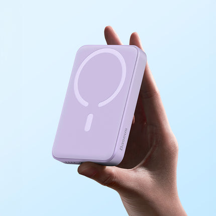 BASEUS Magnetic induction powerbank 10000mAh 20W + USB-C cable - purple – image 11