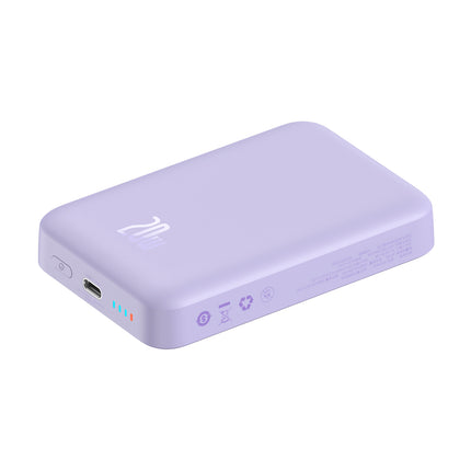 BASEUS Magnetic induction powerbank 10000mAh 20W + USB-C cable - purple – image 3