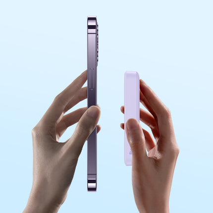 BASEUS Magnetic induction powerbank 10000mAh 20W + USB-C cable - purple – image 8