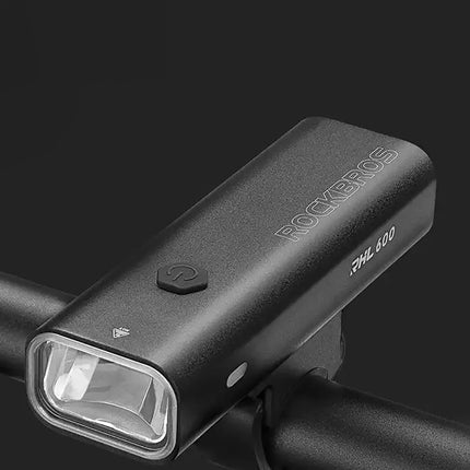 ROCKBROS Front bicycle light with flashlight function, white 600lm IPX6 USB-C - black – image 5