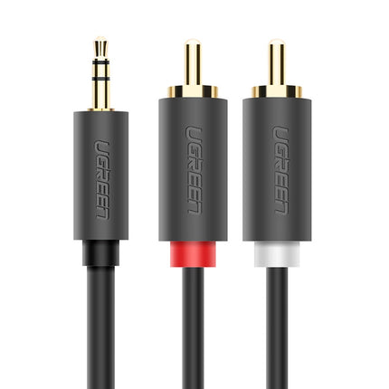 UGREEN Cable audio cable 3.5mm minijack (male) - 2RCA (male) 5m - gray – image 2