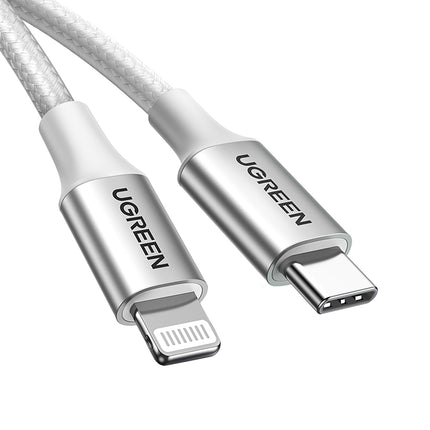 UGREEN USB-C - iPhone Lightning MFi cable 1m - silver