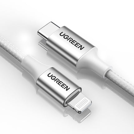 UGREEN USB-C - iPhone Lightning MFi cable 1m - silver – image 3