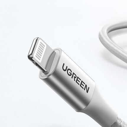 UGREEN USB-C - iPhone Lightning MFi cable 1m - silver – image 6