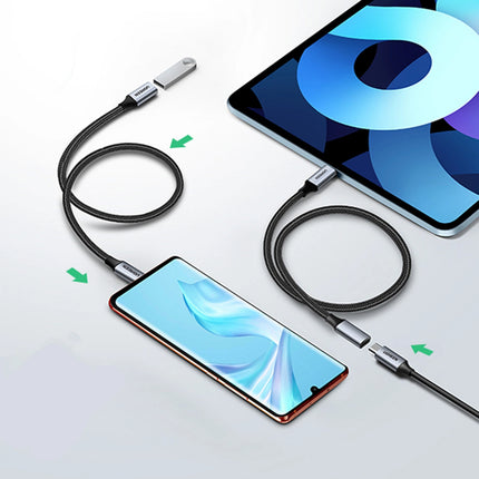UGREEN USB-C PD QC extension cable 100W 5A 10Gbps 0.5m - gray – image 3