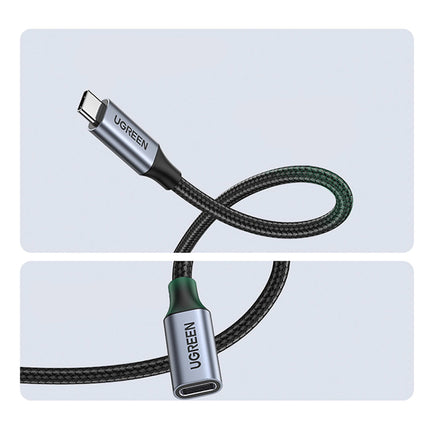 UGREEN USB-C PD QC extension cable 100W 5A 10Gbps 0.5m - gray – image 7