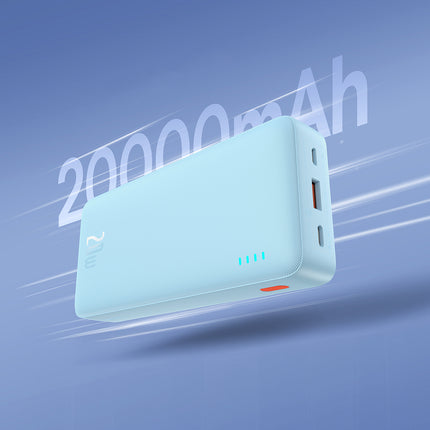 BASEUS Powerbank 20000mAh Airpow 20W with USB-A - USB-C cable 50cm - blue – image 10