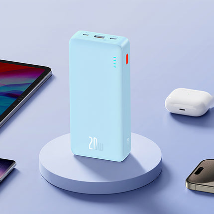 BASEUS Powerbank 20000mAh Airpow 20W with USB-A - USB-C cable 50cm - blue – image 6