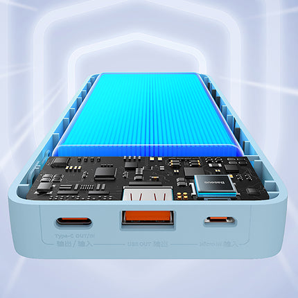 BASEUS Powerbank 20000mAh Airpow 20W with USB-A - USB-C cable 50cm - blue – image 7