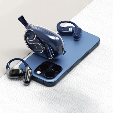 DUDAO Bluetooth 5.3 OWS USB-C business headset - navy blue – image 3
