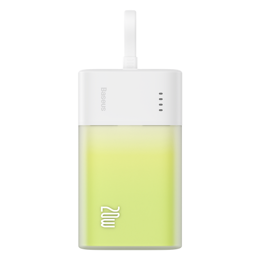 BASEUS Powerbank Popsicle 5200mAh 20W with Lightning cable 60W/20V/3A/30cm - white and green