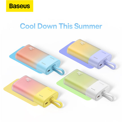 BASEUS Powerbank Popsicle 5200mAh 20W with Lightning cable 60W/20V/3A/30cm - white and green – image 11