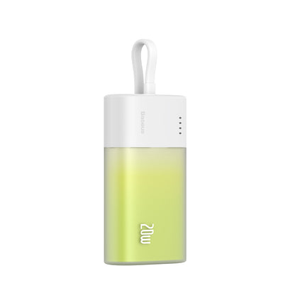 BASEUS Powerbank Popsicle 5200mAh 20W with Lightning cable 60W/20V/3A/30cm - white and green – image 5