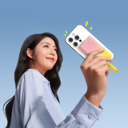 BASEUS Powerbank Popsicle 5200mAh 20W with Lightning cable 60W/20V/3A/30cm - yellow-pink – image 8